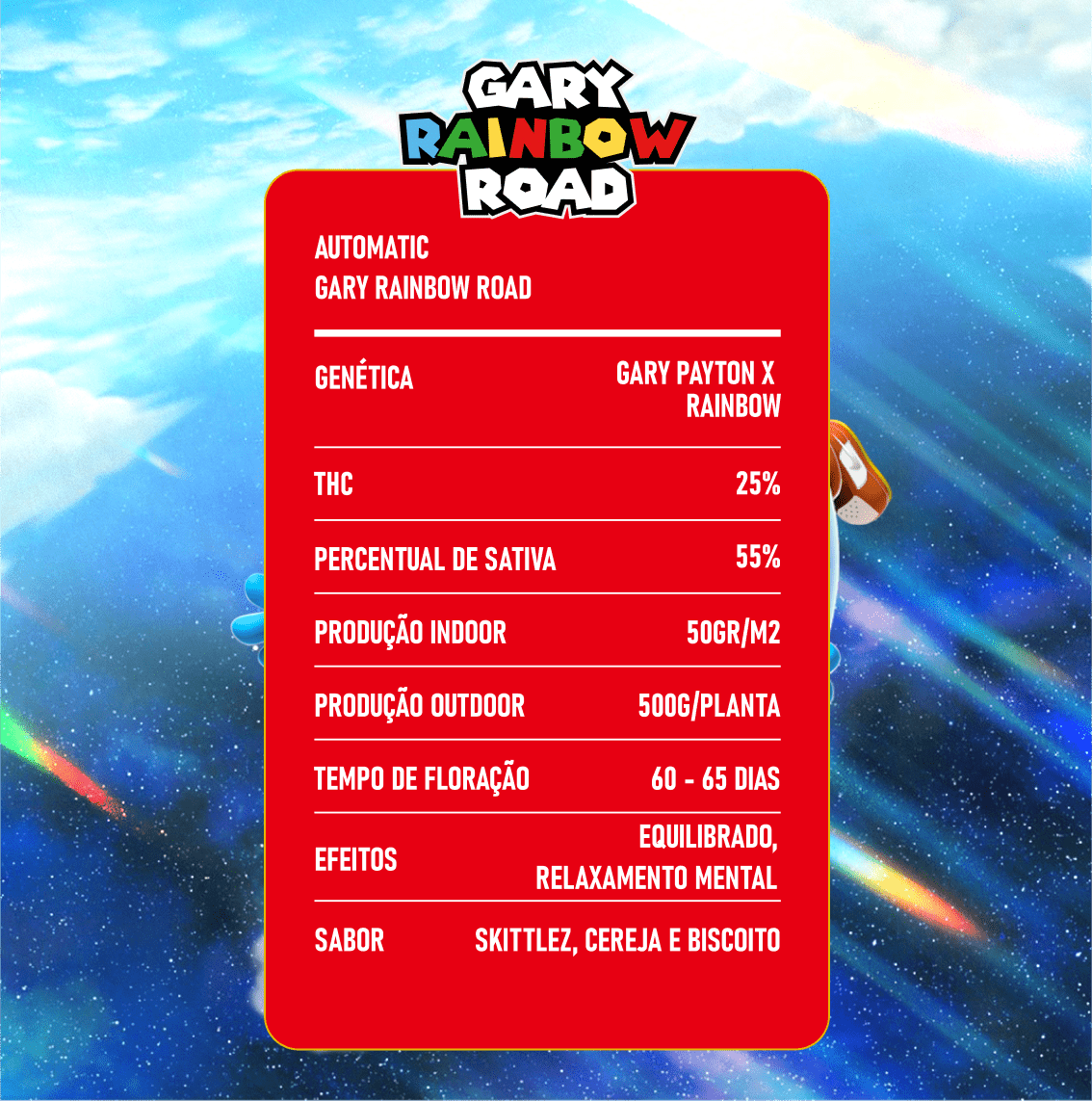 Gary Rainbow Road Auto - Imagem 2